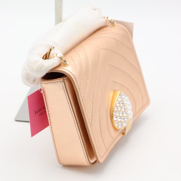 Kate Spade Amelia Jeweled Spade Shoulder Bag - Picture 2 of 7